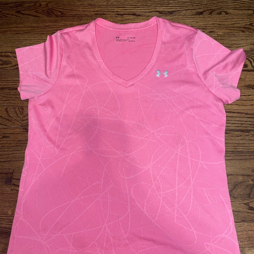 Under Armour Women's Short Sleeve Pink Tee